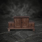 Vintage Handcrafted Wooden Desk Organizer