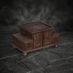 Vintage Handcrafted Wooden Desk Organizer