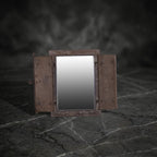Vintage Jharokha-Style Mirror with Functional Shutters