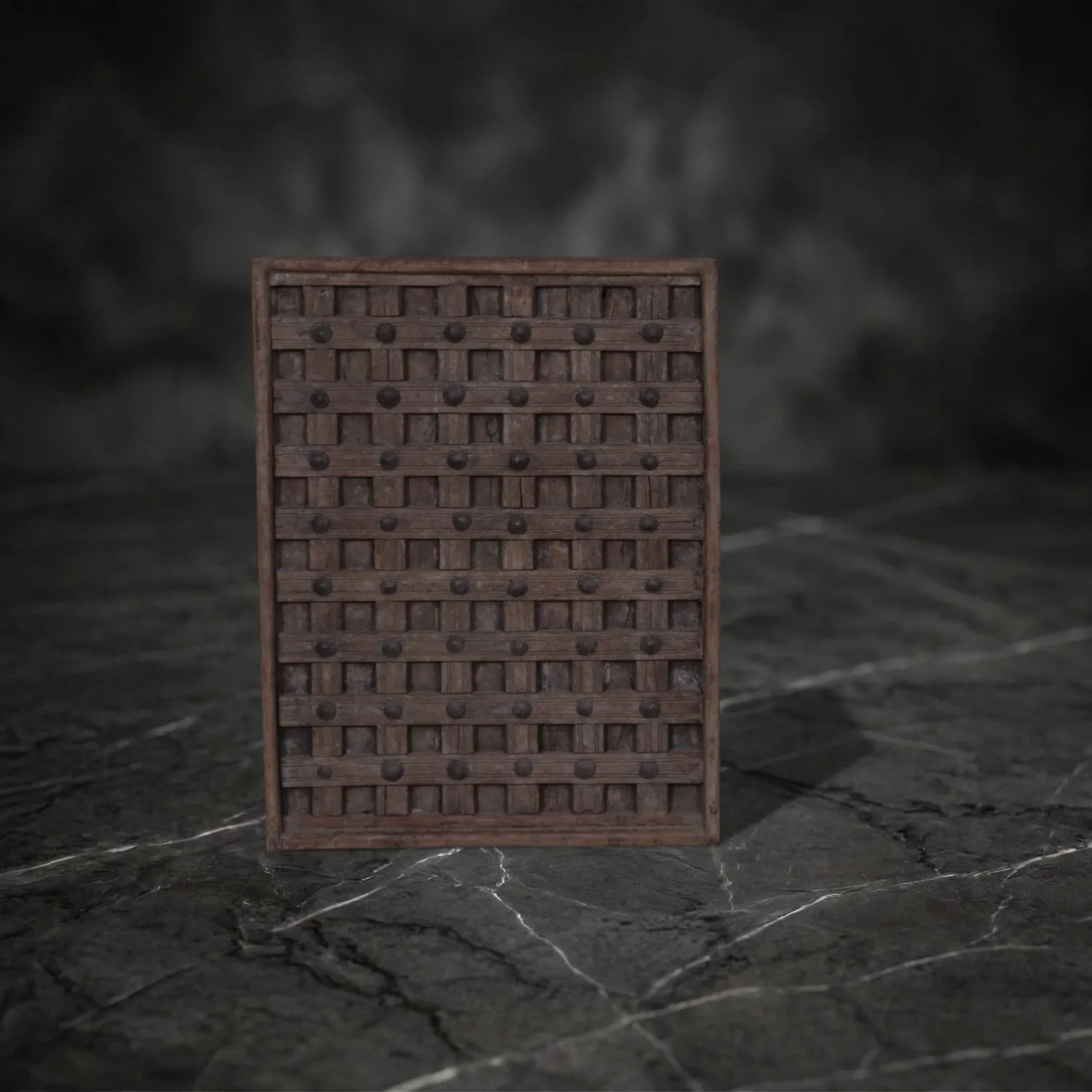 Vintage Wooden Lattice Wall Panel