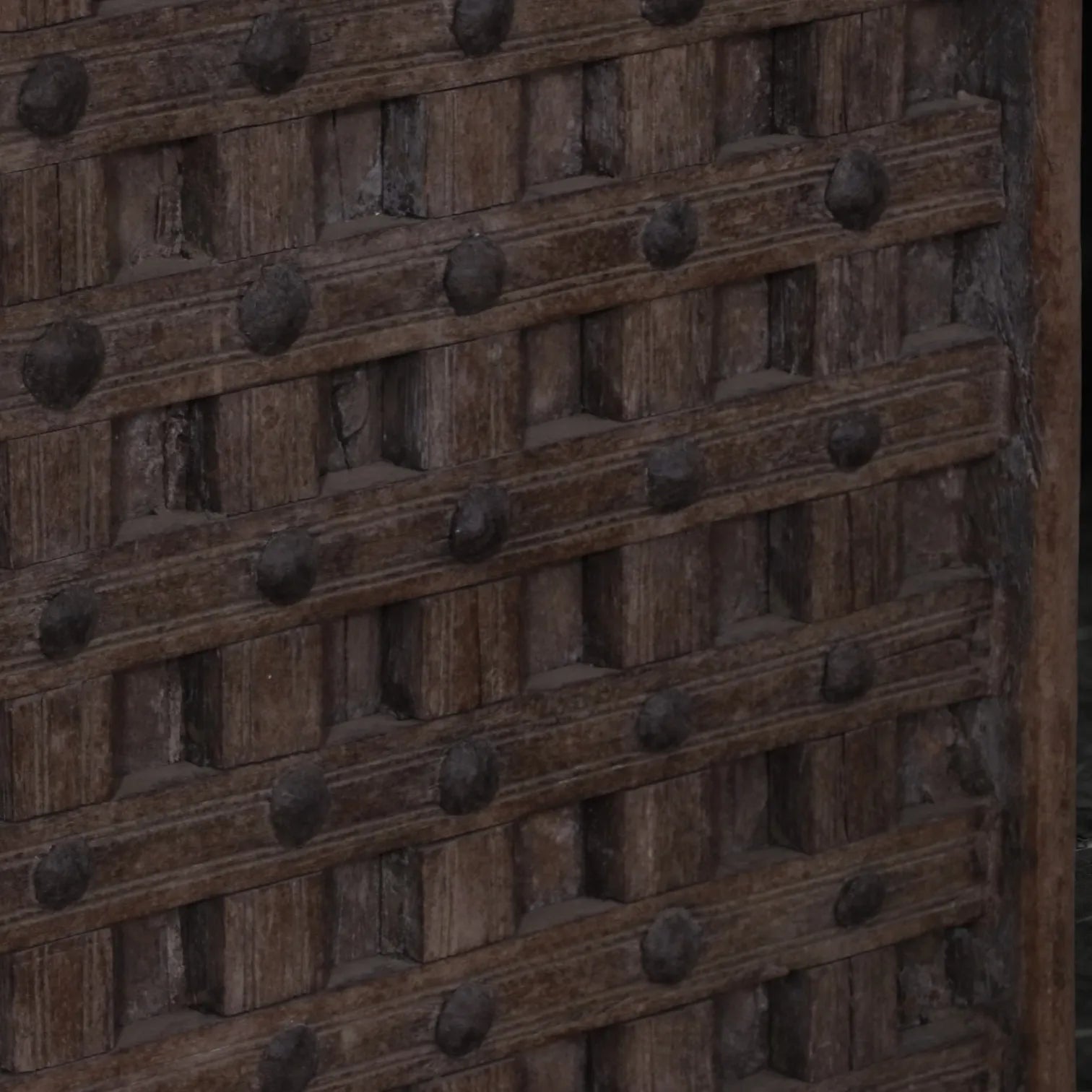 Vintage Wooden Lattice Wall Panel