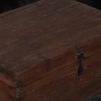 Antique British Colonial Style Campaign Trunk