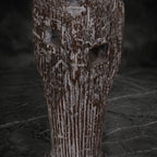 Vintage Hand-Carved Wooden Pillar Base
