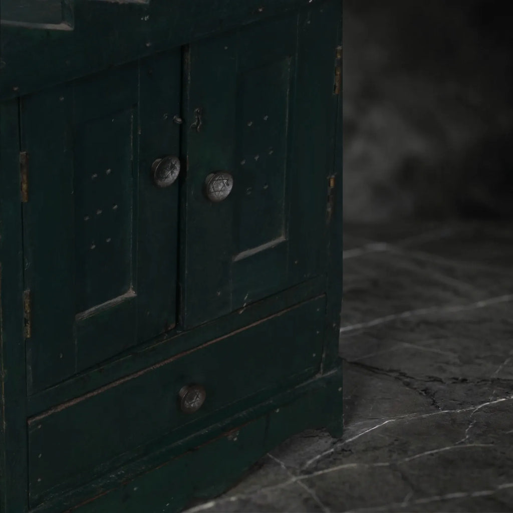 Vintage Green Handcrafted Cabinet