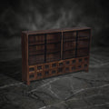 Industrial Apothecary Display Sideboard