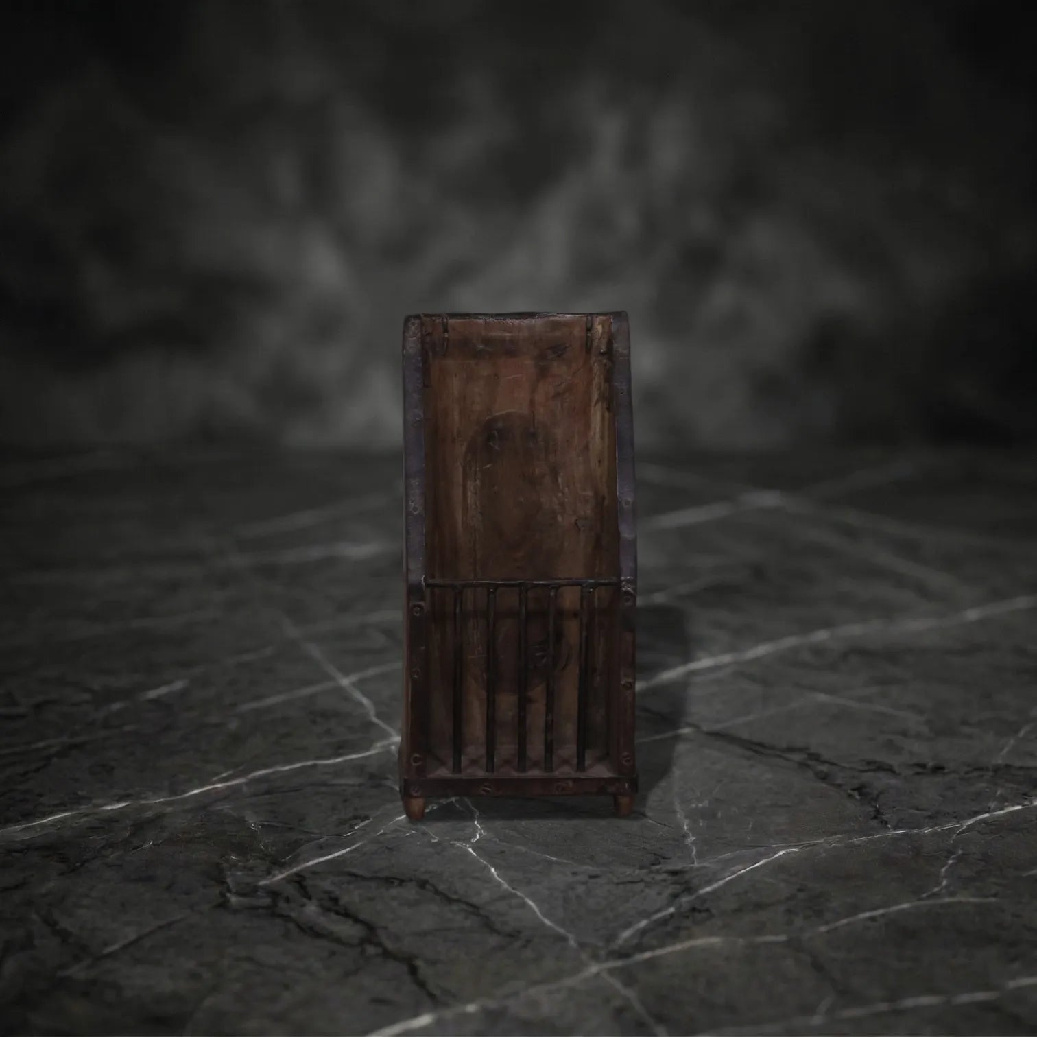 Vintage Wall-Mounted Wooden Magazine & Mail Rack