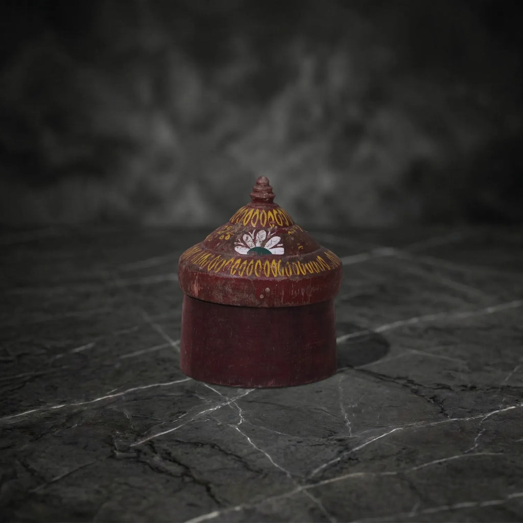Vintage Hand-Painted Wooden Box