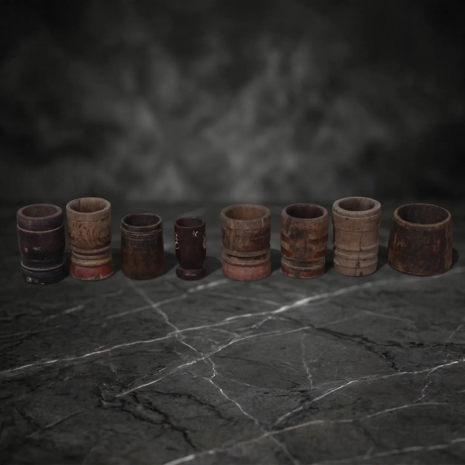Antique Wooden Mortar