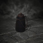 Antique Naga Tribal Wooden Water Jug with Jute Handle