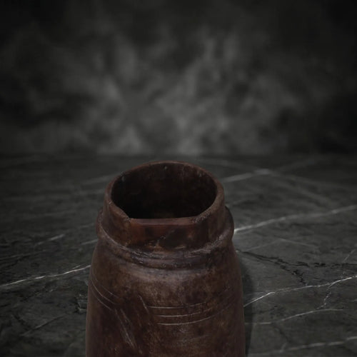 Antique Naga Tribal Wooden Water Jug