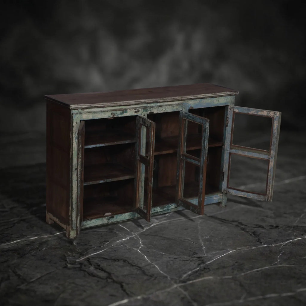Vintage Distressed Pastel Sideboard