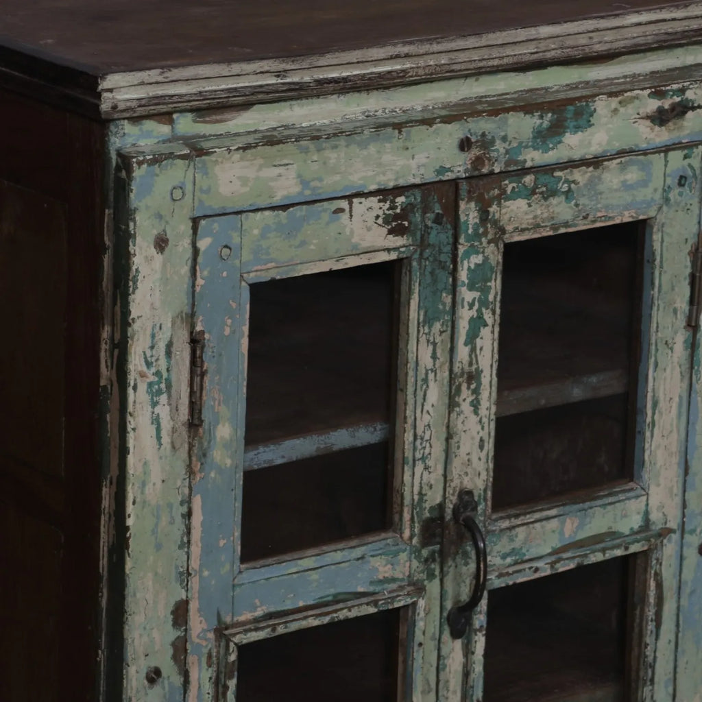 Vintage Distressed Pastel Sideboard
