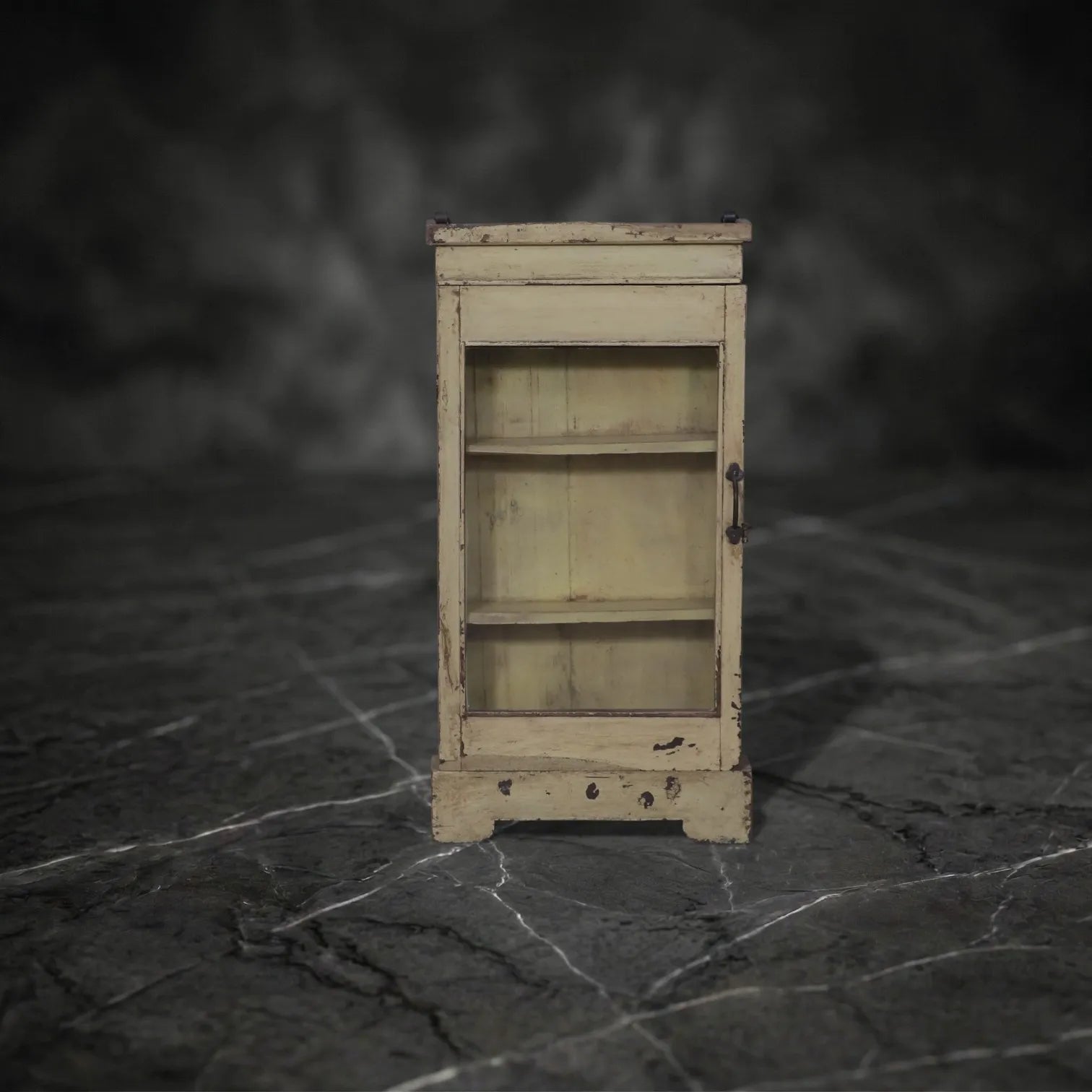 Vintage Pale Primrose Wall-Mounted Cabinet