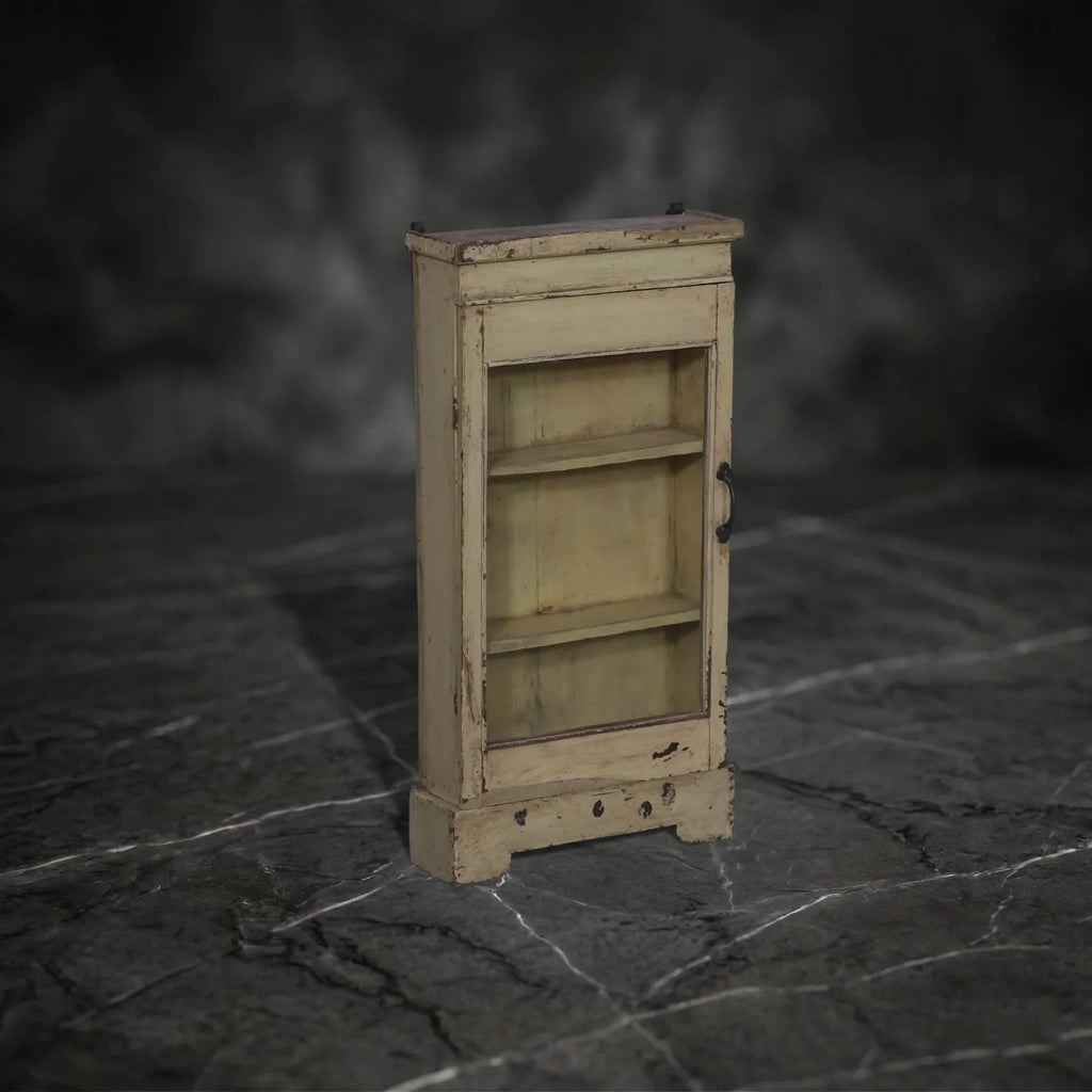 Vintage Pale Primrose Wall-Mounted Cabinet