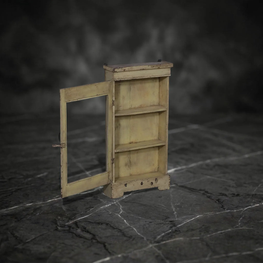 Vintage Pale Primrose Wall-Mounted Cabinet